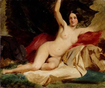 William Etty : Female Nude in a Landscape